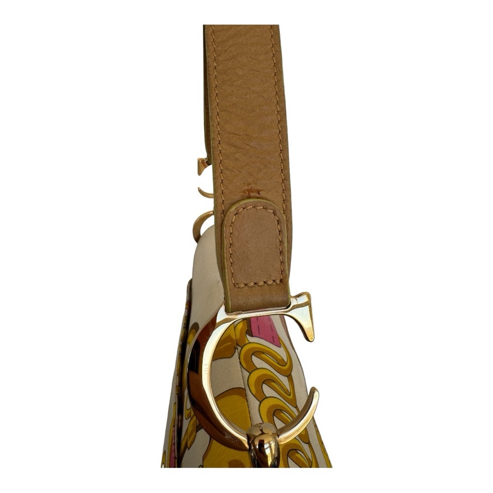⚡️SOLD⚡️ ✨RARE✨ Christian Dior Multicolor Silk Print Saddle Bag (Galliano Era) - Picture 7 of 17